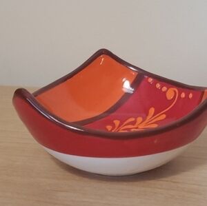 Del Rio Salado Ceramic Pottery Handmade in Spain Small Bowl 4"  7Oz‎